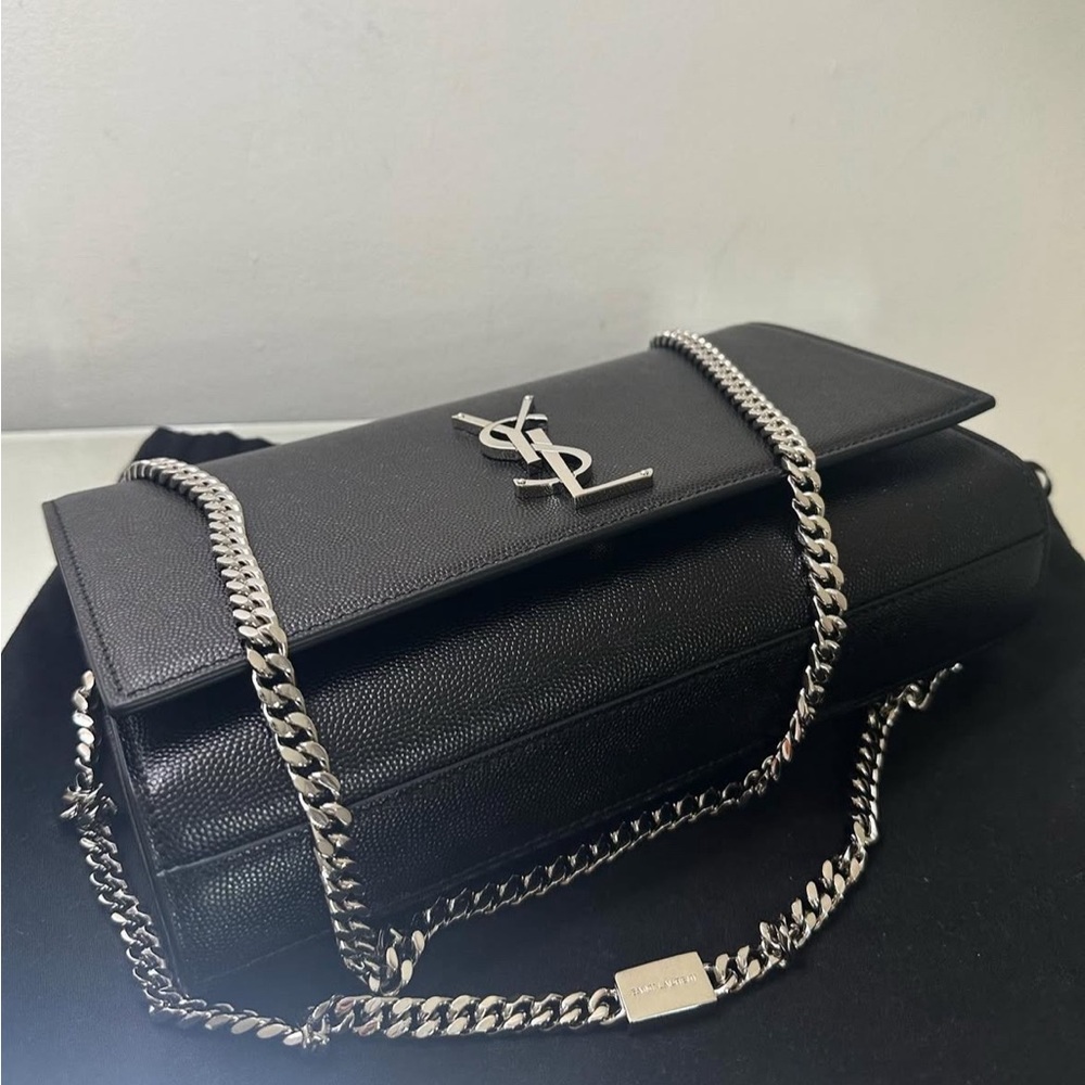 Yves Saint Laurent Black Chain Shoulder Bag